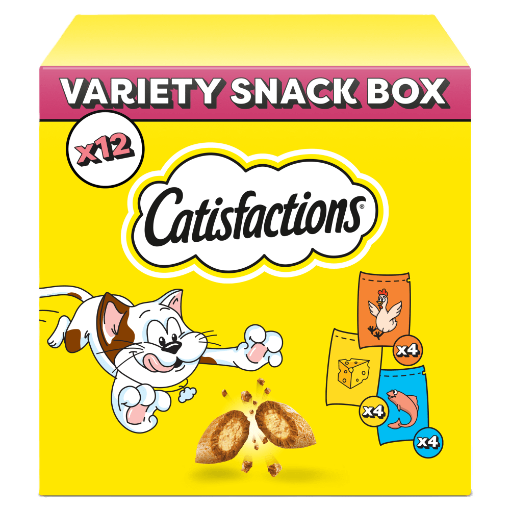 Variety Snack Box Friandises au poulet au fromage au saumon pour chats adultes et chaton - brand image